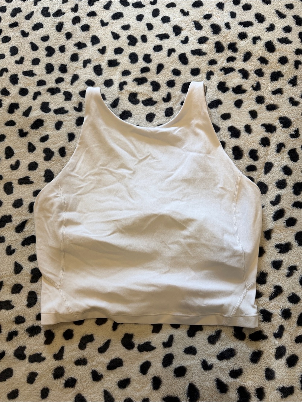 lululemon athletica Women's White High-Neck Cropped Tank
